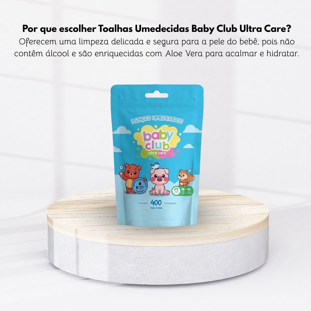 Baby Club Lenços Umedecidos Refil 400 Folhas