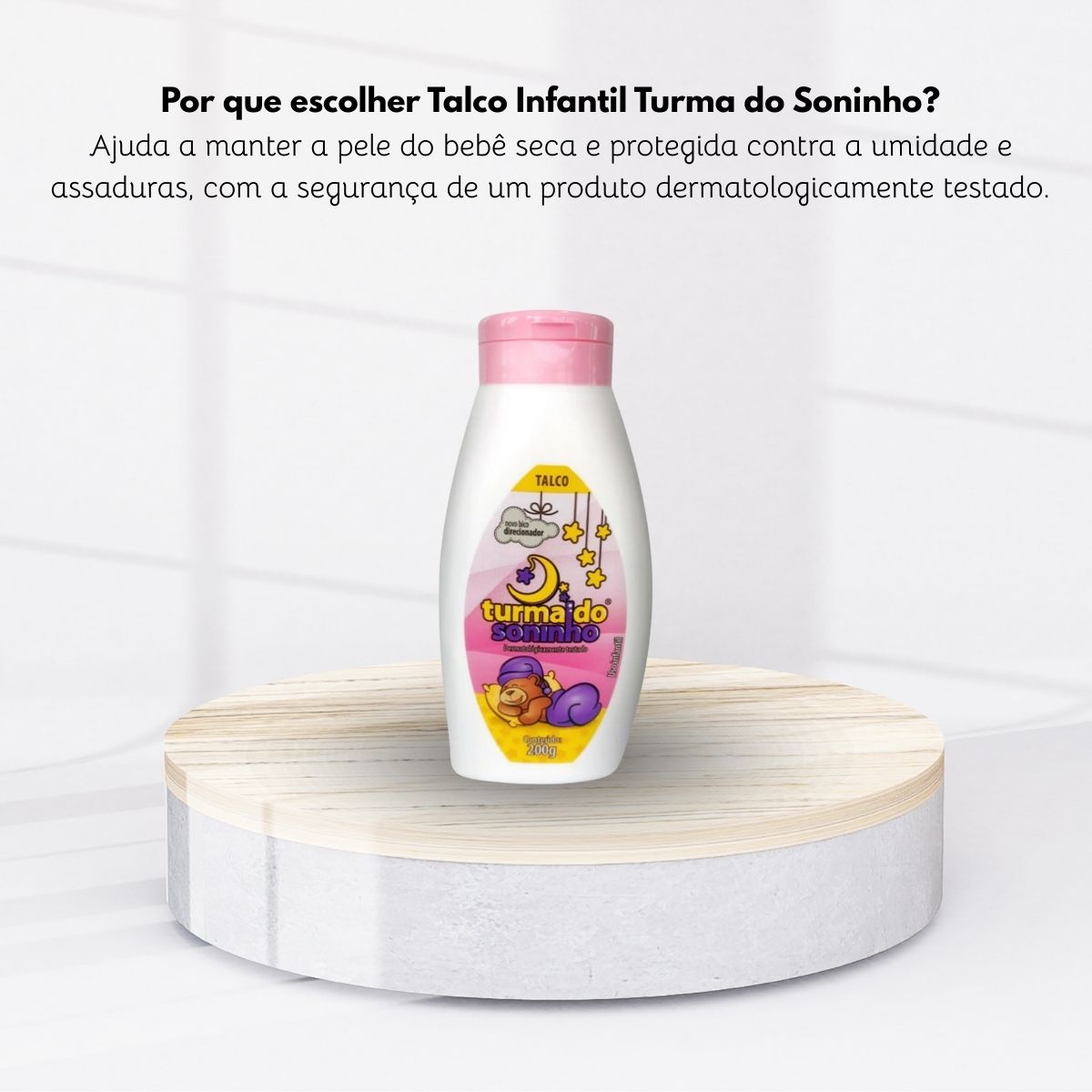 Talco Turma do Soninho Rosa 200 g