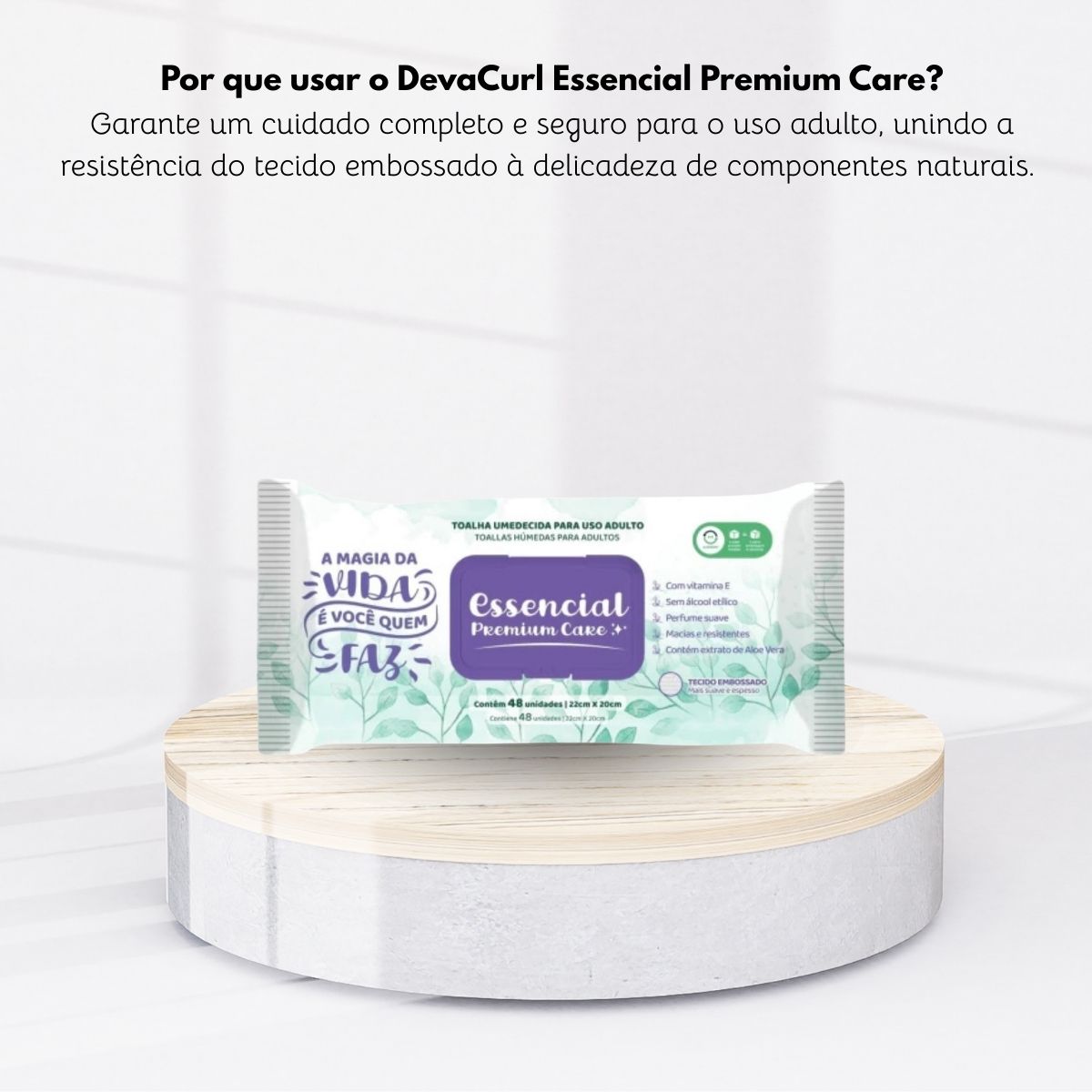 Essencial Care Toalhas Umedecidas Adulto 48 Folhas