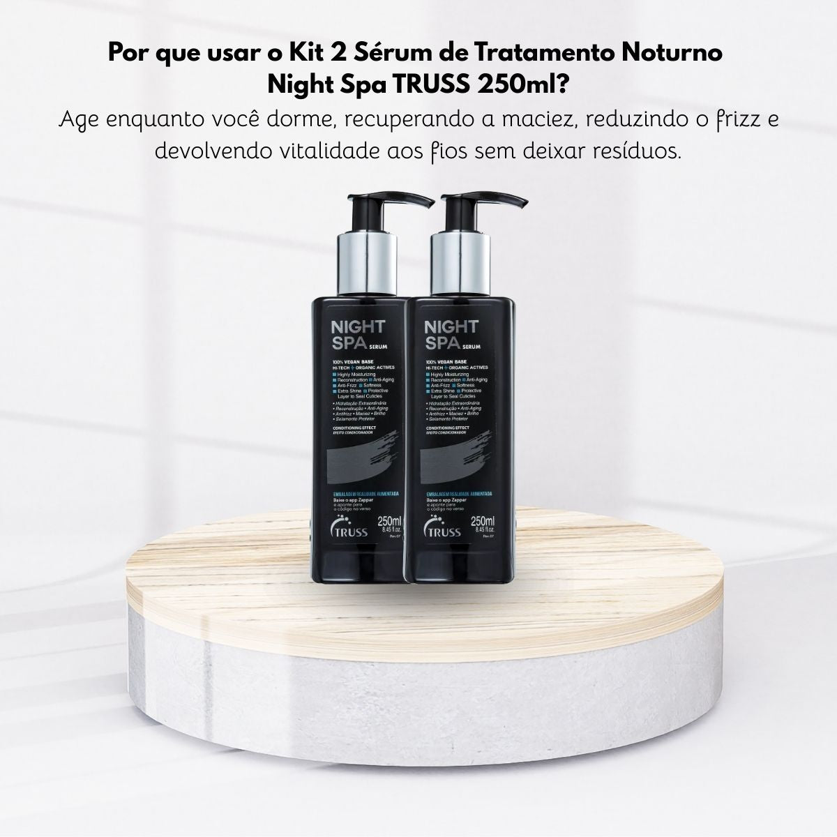Kit Truss Night Spa 2 Sérum de Tratamento Noturno 250 ml