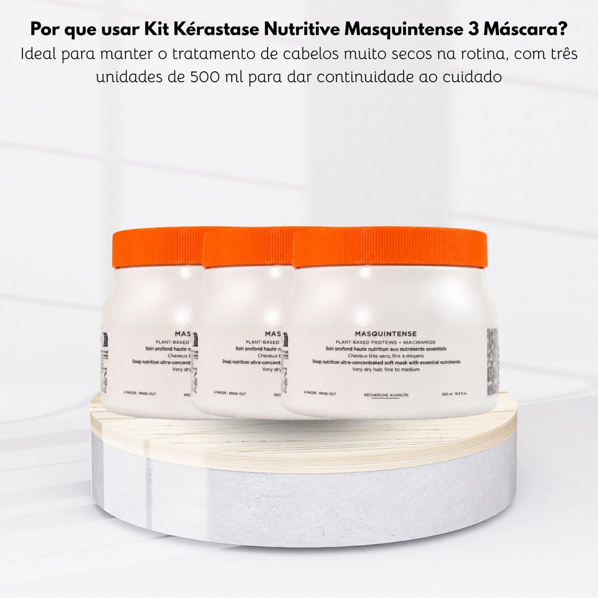 Kit Kérastase Nutritive Masquintense 3 Máscara 500 ml