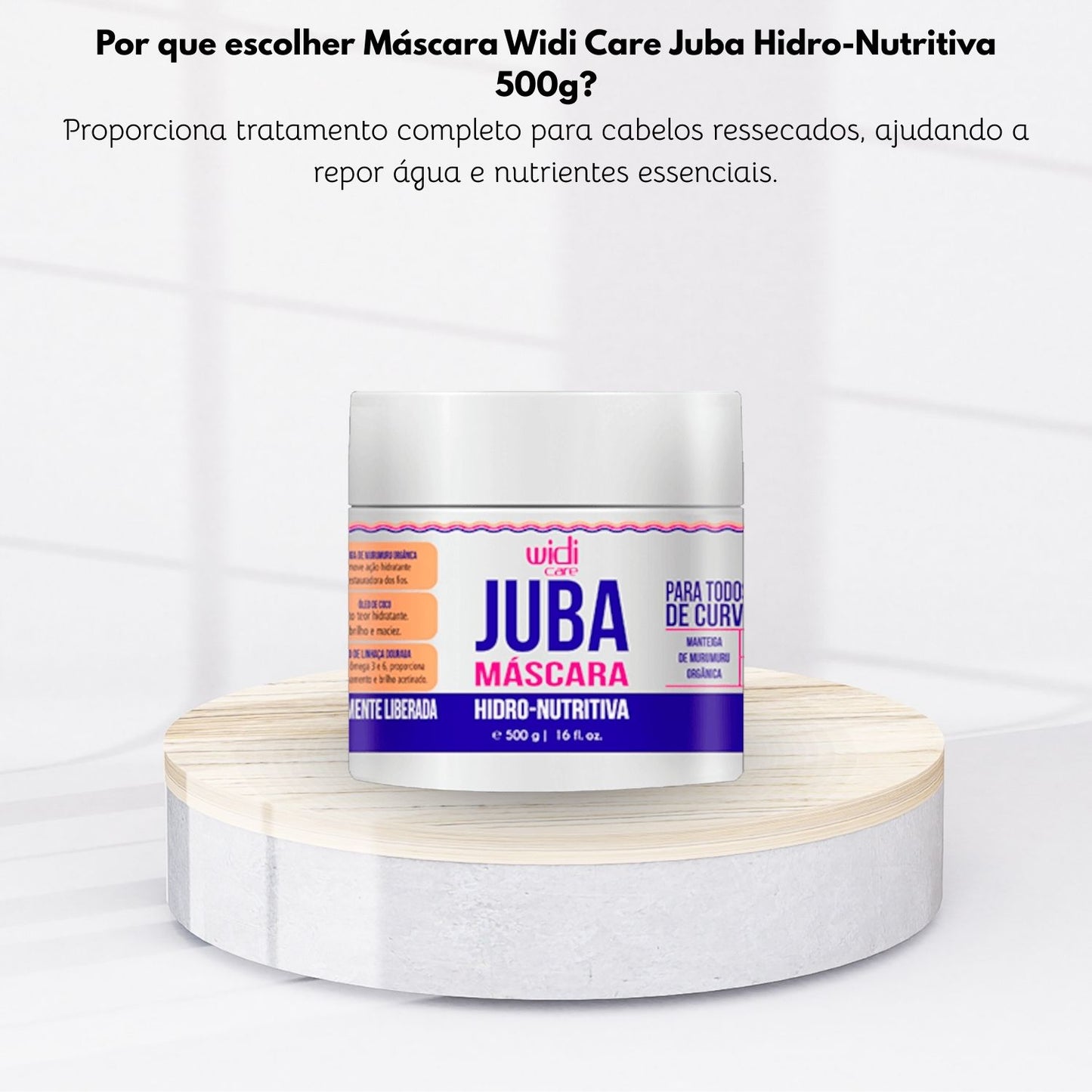 Máscara Widi Care Juba Hidro-Nutritiva 500 g