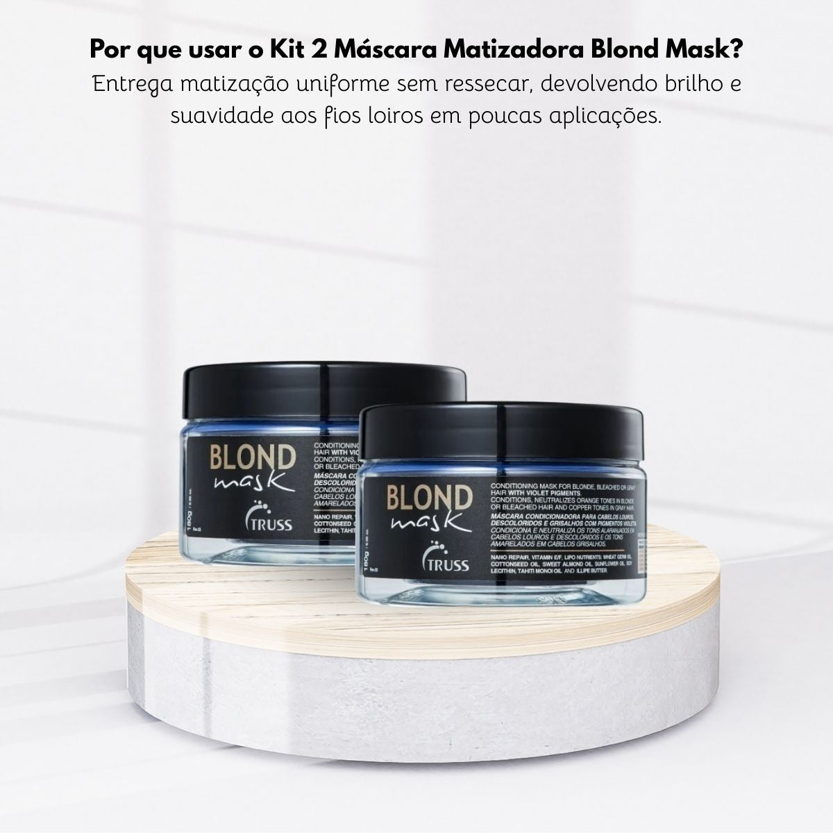 Kit Truss Blond Mask 2 Máscara Matizadora 180 ml