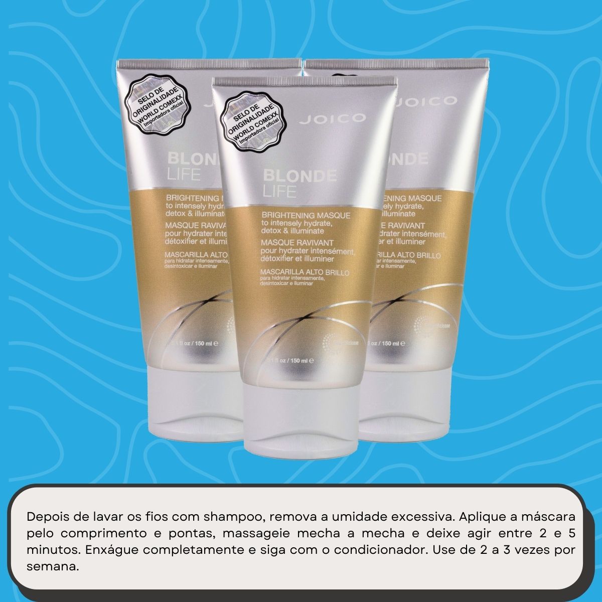 Kit Joico Blonde Life Smart Release 3 Máscara Capilar 150 ml