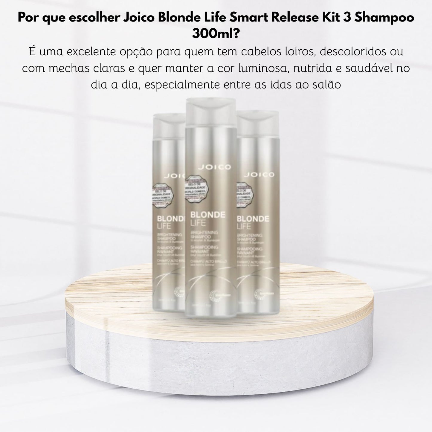 Kit Joico Blonde Life Smart Release 3 Shampoo 300 ml