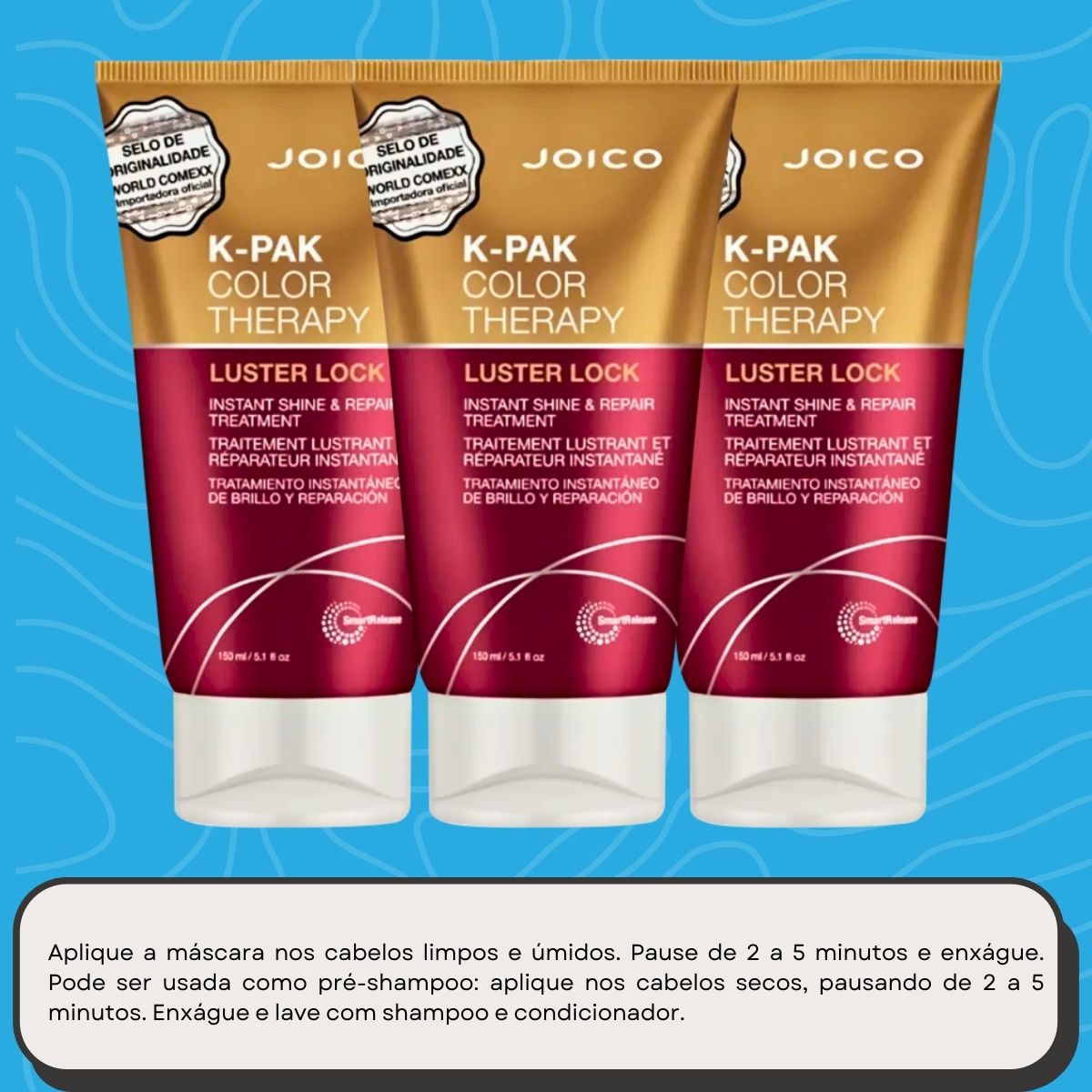 Kit Joico K-PAK Color Therapy Luster Lock 3 Máscara 150 ml