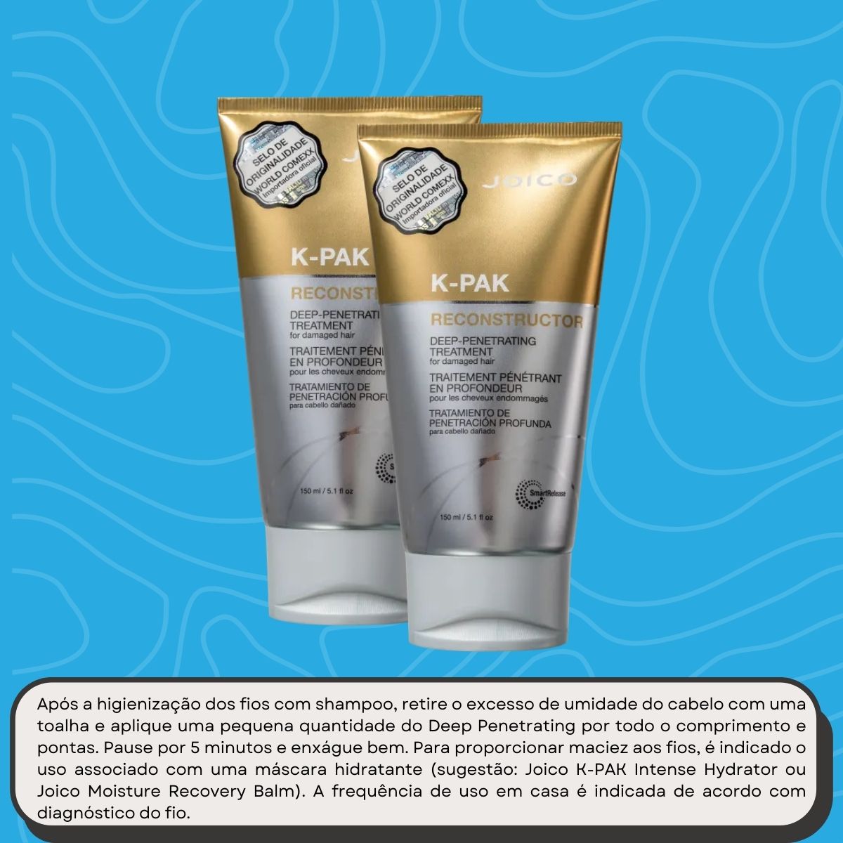 Kit Joico K-PAK Deep Penetrating 2 Máscara 150 ml