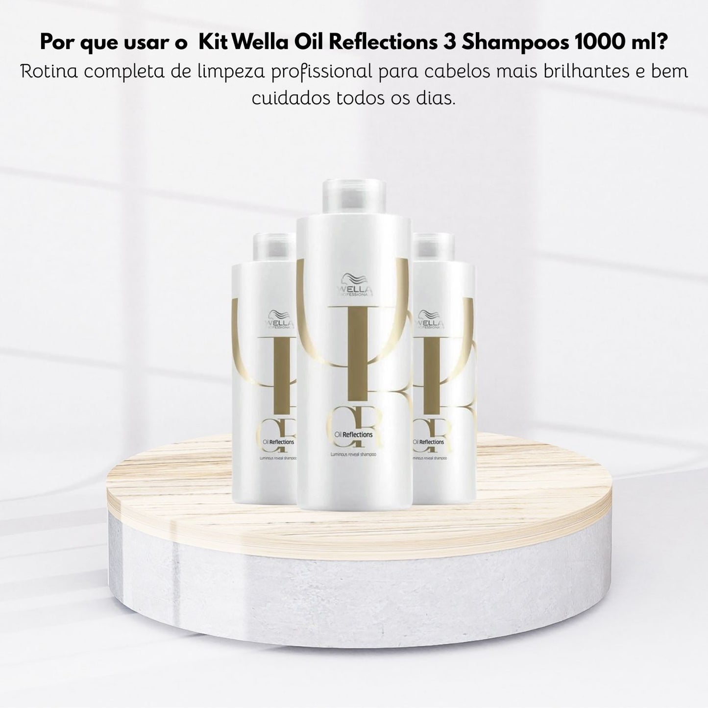 Kit Wella Oil Reflections 3 Shampoo 1 Litro