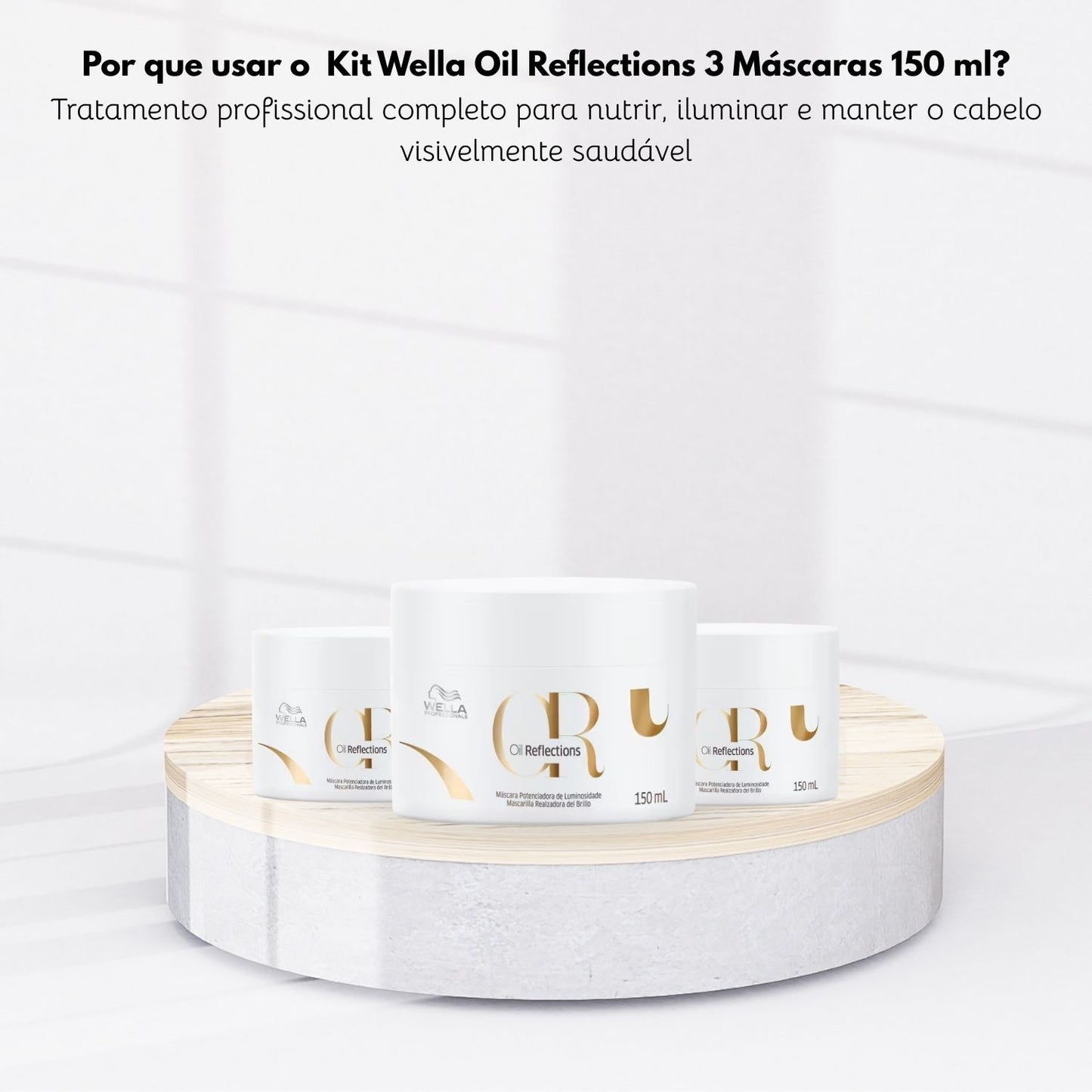 Kit Wella Oil Reflections 3 Máscara 150 ml