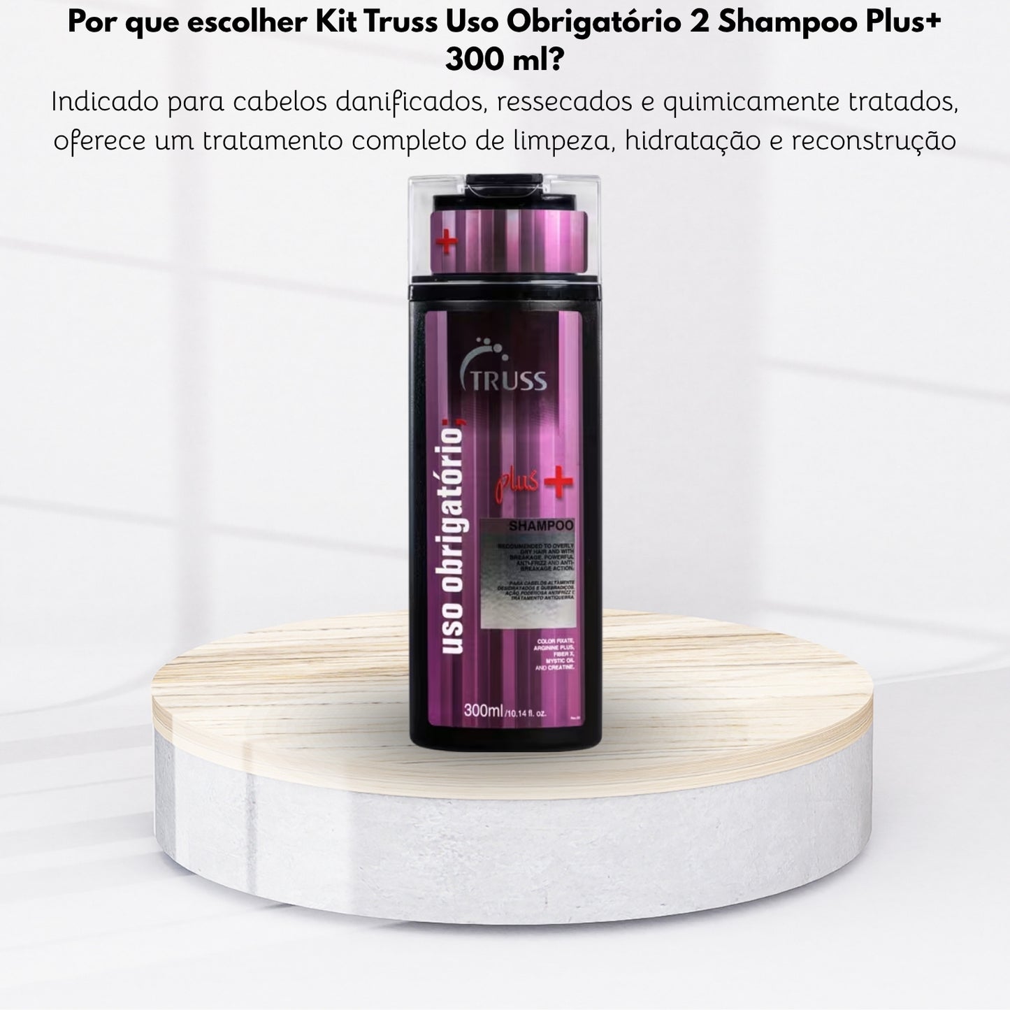 Kit Truss Uso Obrigatório 2 Shampoo Plus+ 300 ml