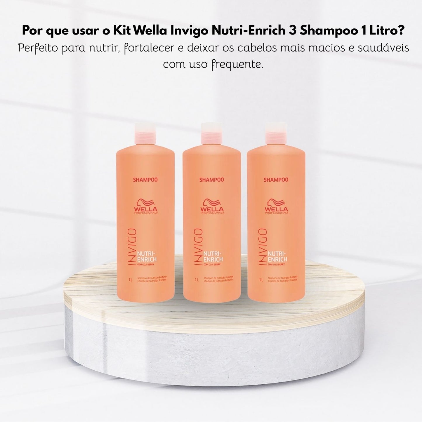 Kit Wella Invigo Nutri-Enrich 3 Shampoo 1 Litro