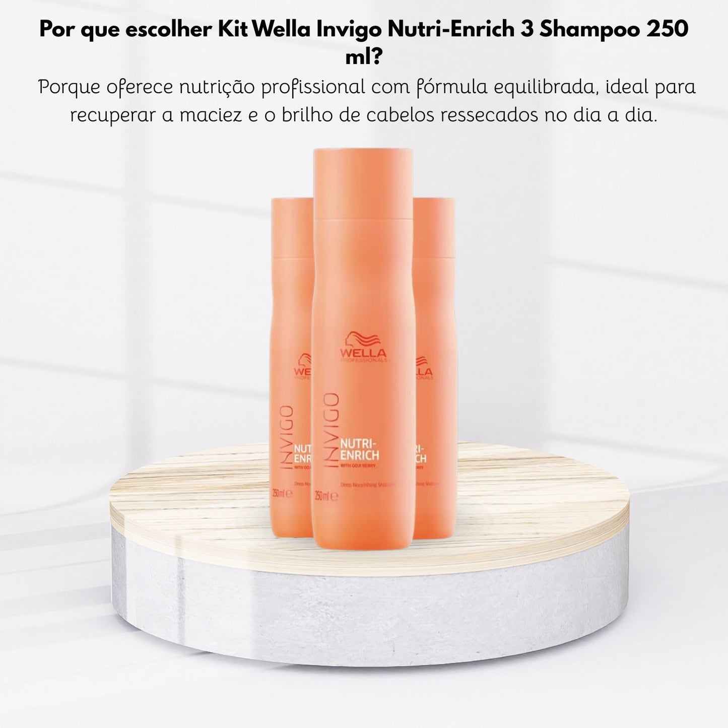Kit Wella Invigo Nutri-Enrich 3 Shampoo 250 ml