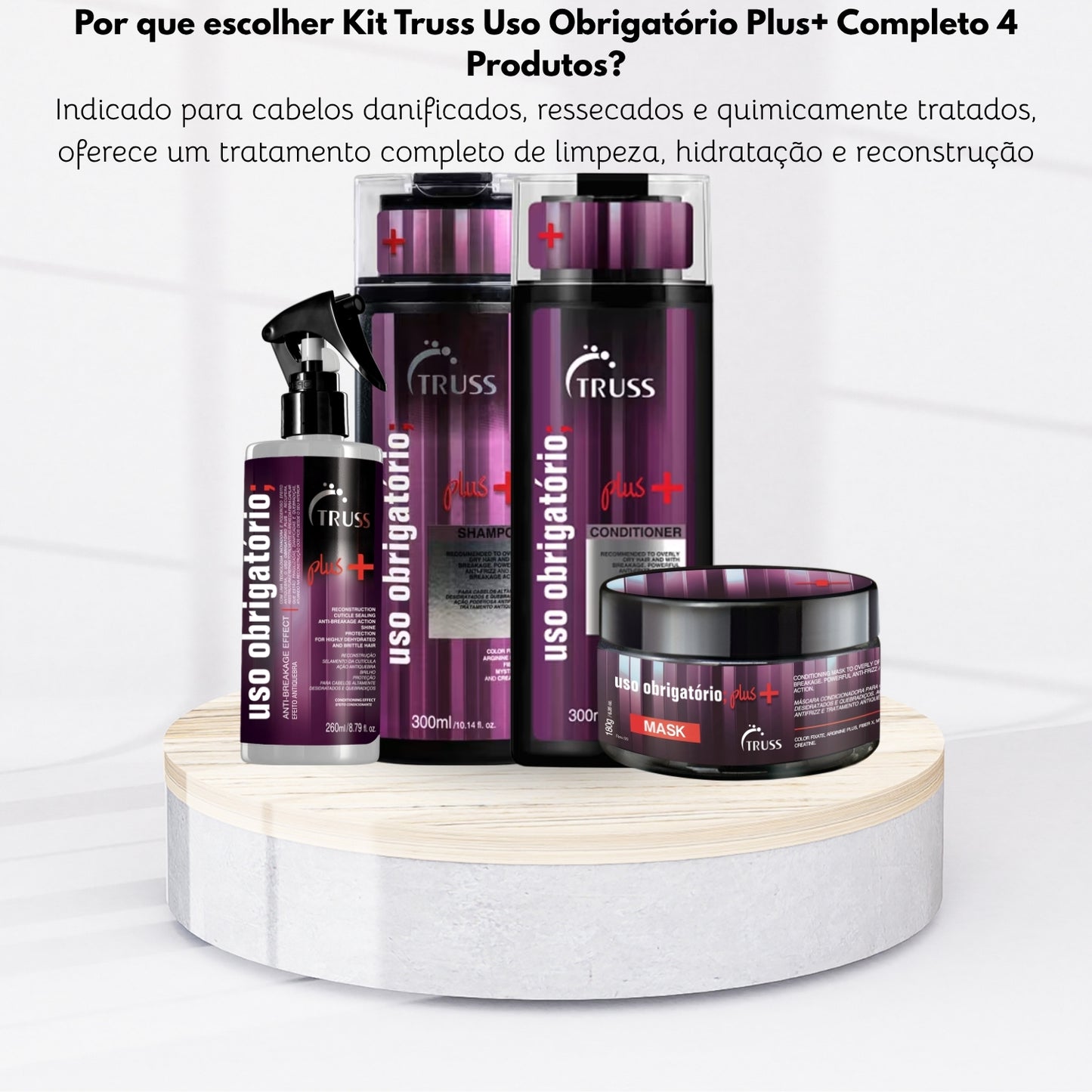 Kit Truss Uso Obrigatório Plus+ Completo 4 Produtos