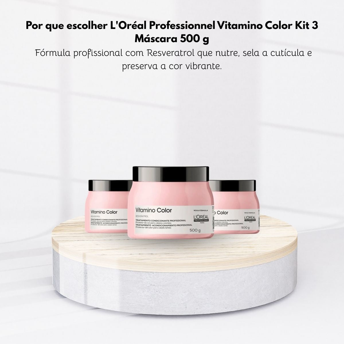 Kit Loreal Vitamino Color 3 Máscara 500 g