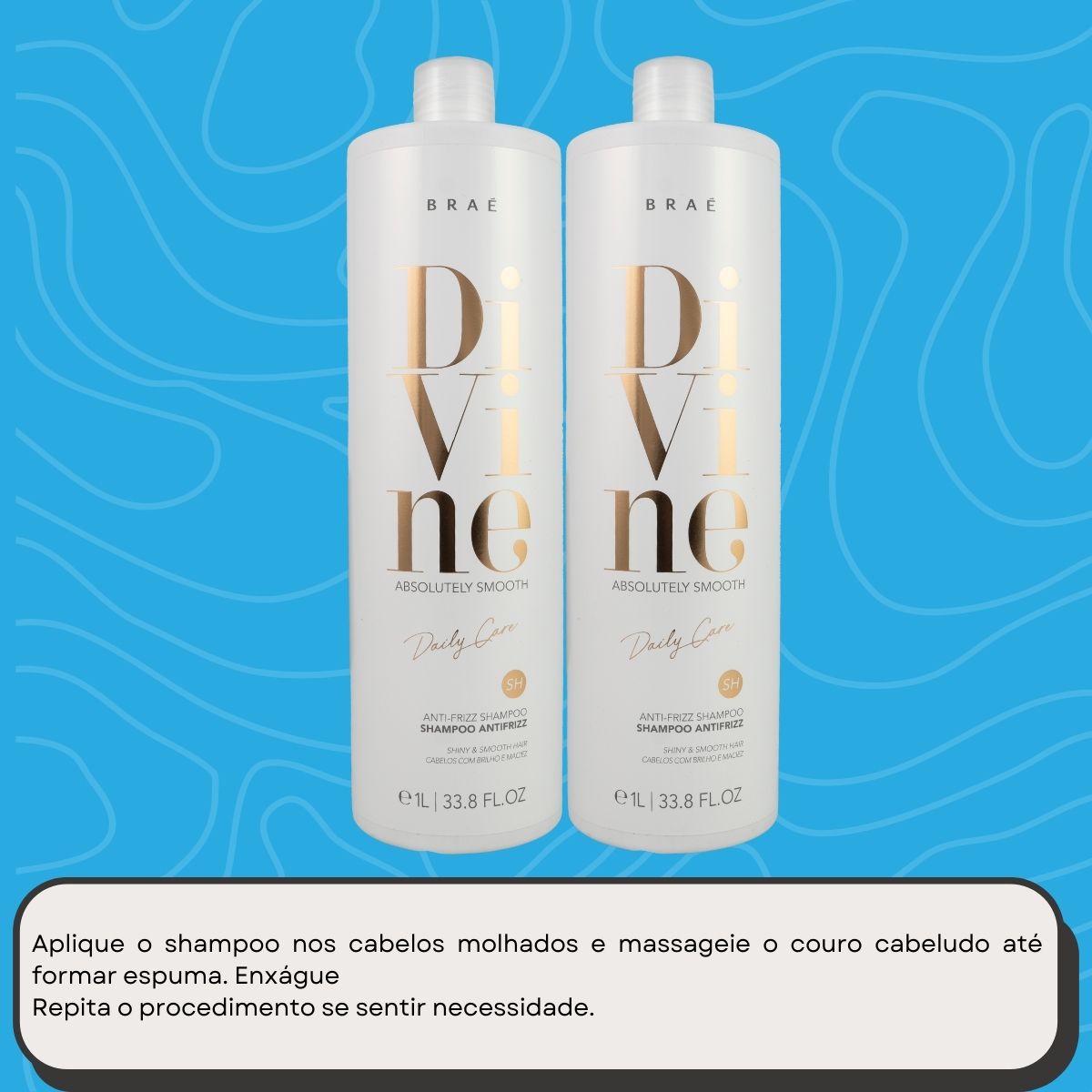 Kit Braé Divine 2 Shampoo 1 Litro