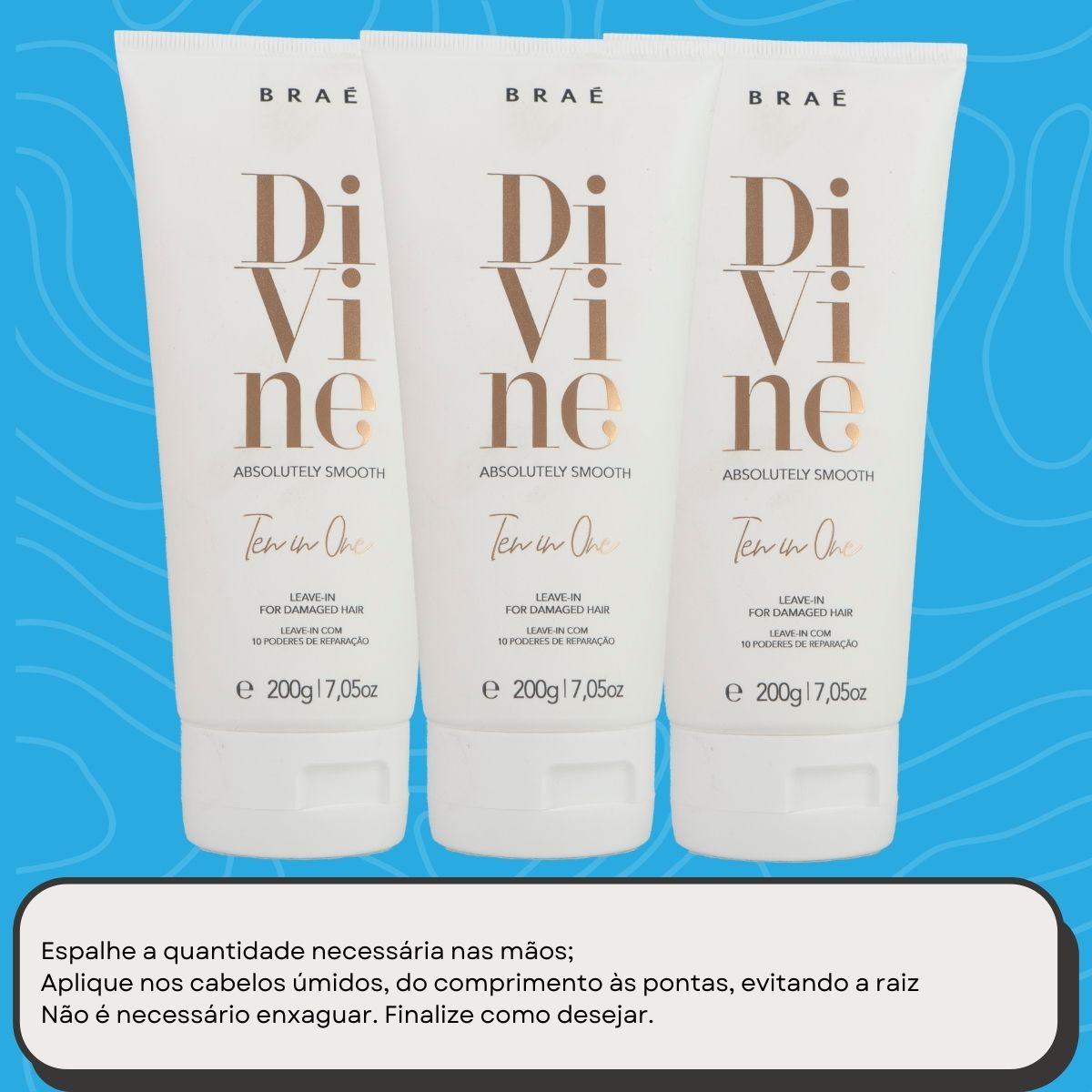 Kit Braé Divine Ten in One 10 in 1 3 Leave-in 200 g