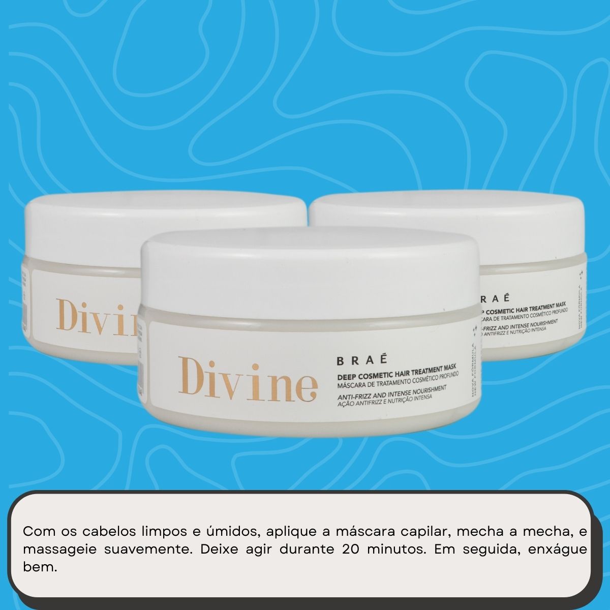 Kit Braé Divine 3 Máscara Capilar 200 g