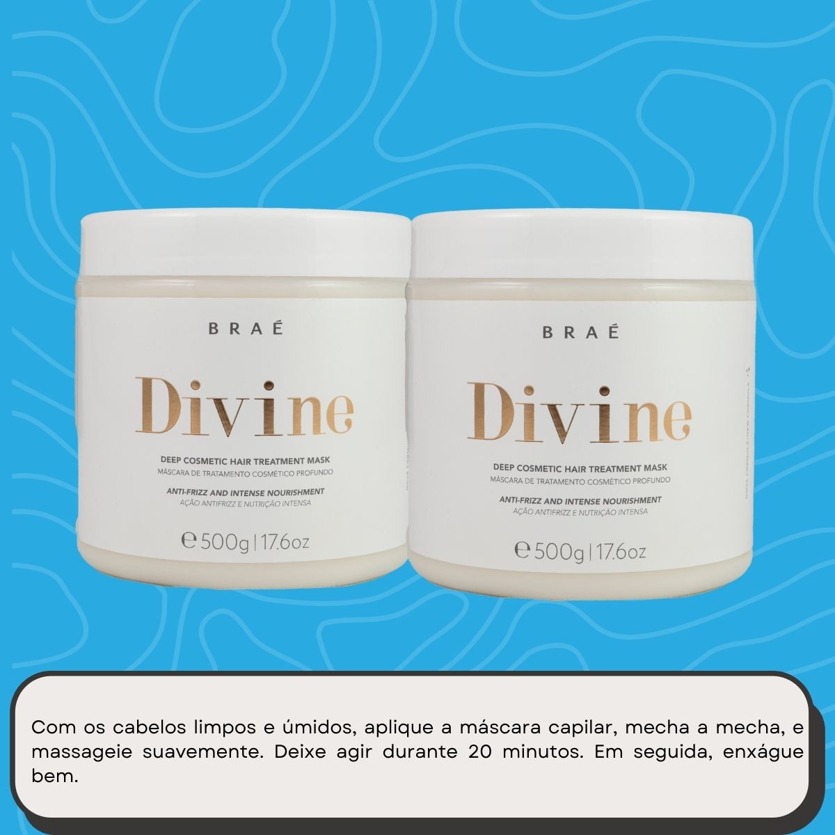Kit Braé Divine 2 Máscara Capilar 500 g