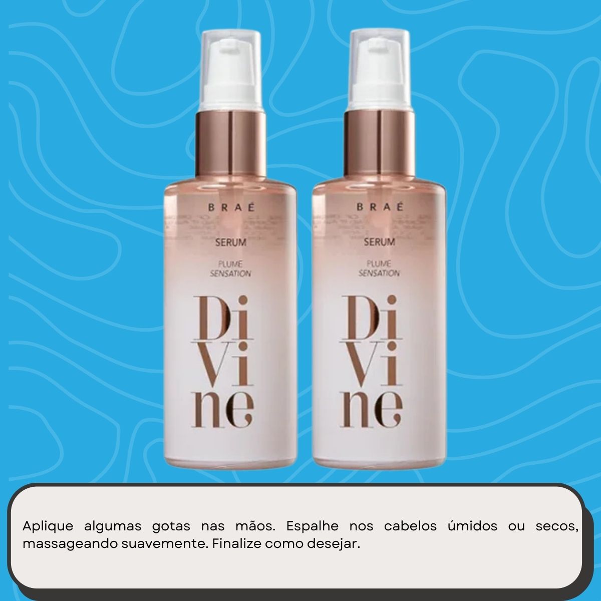Kit Braé Divine Plume Sensation 2 Sérum Reparador 60 ml