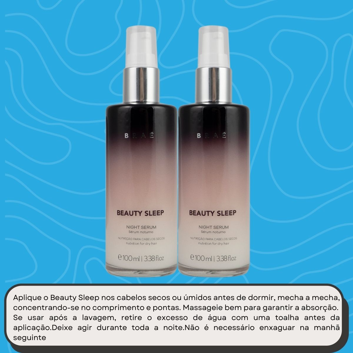 Kit Braé Beauty Sleep Night 2 Sérum Tratamento Noturno 100 ml