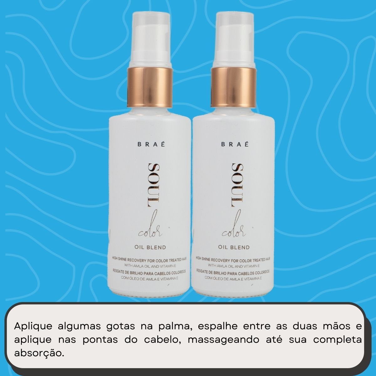 Kit Braé Soul Color Oil Blend 2 Sérum Capilar 60 ml
