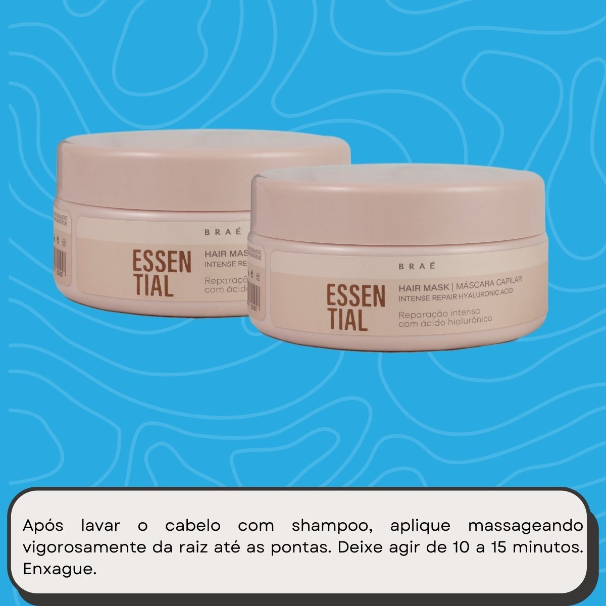 Kit Braé Essential 2 Máscara Capilar Reparação Intensa 200 g
