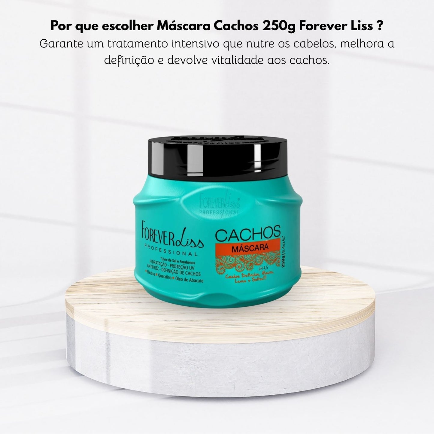 Máscara Forever Liss Cachos para Cabelo Cacheado 250 g