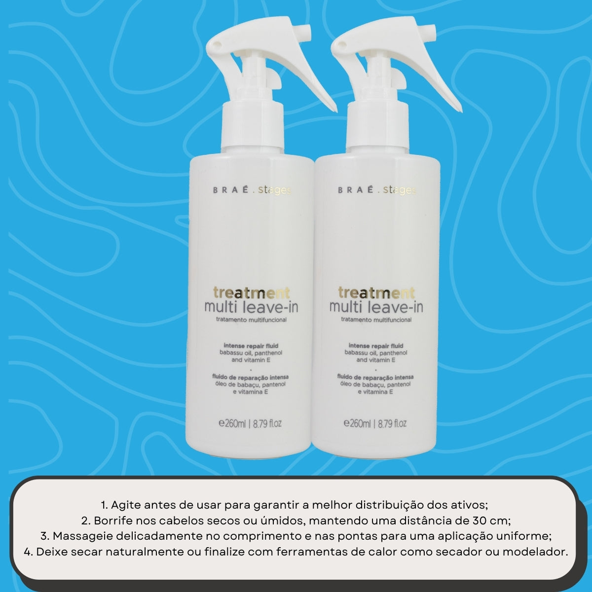 Kit Braé Stages Treatment Multi 2 Leave-in 260 ml