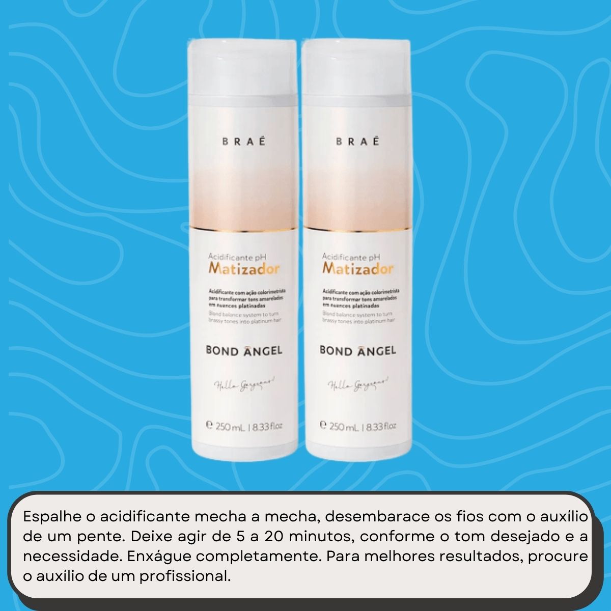 Kit Braé Bond Angel 2 pH Acidificante Matizador 250 ml