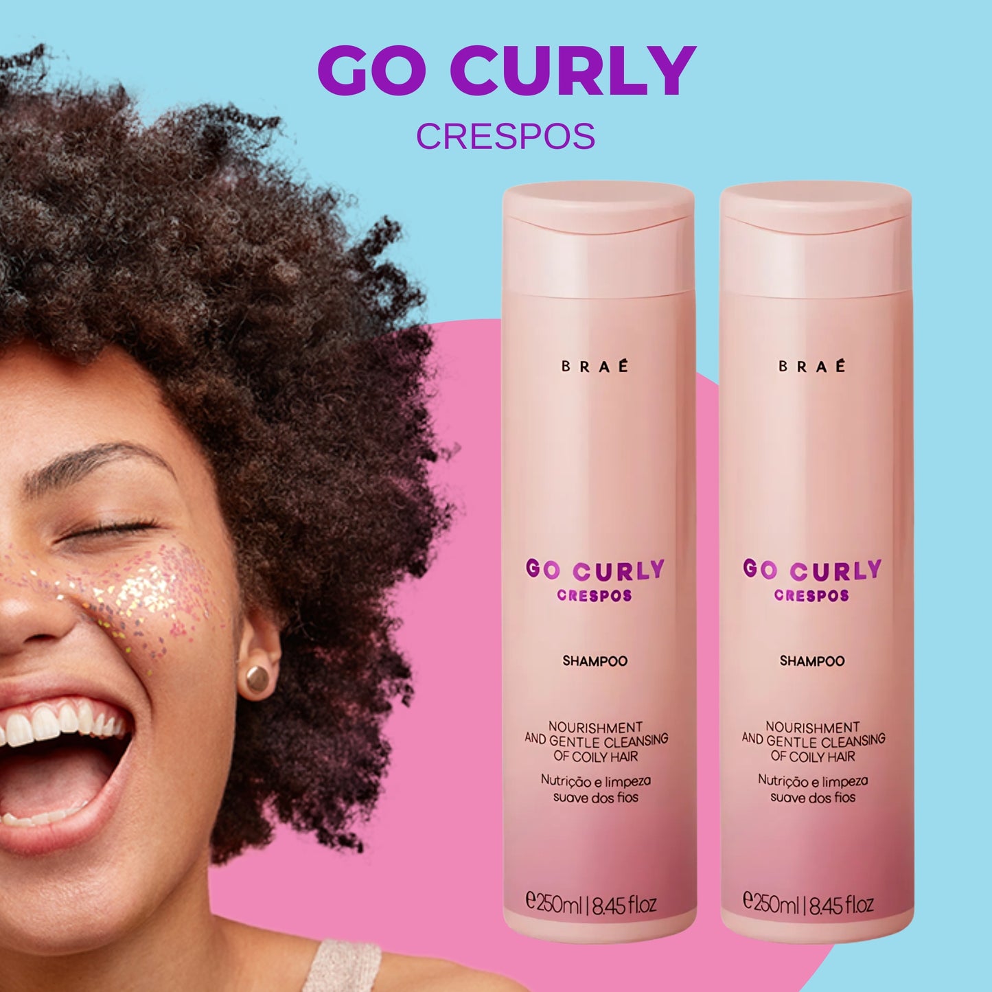 Kit Braé Go Curly Crespos 2 Shampoo 250 ml