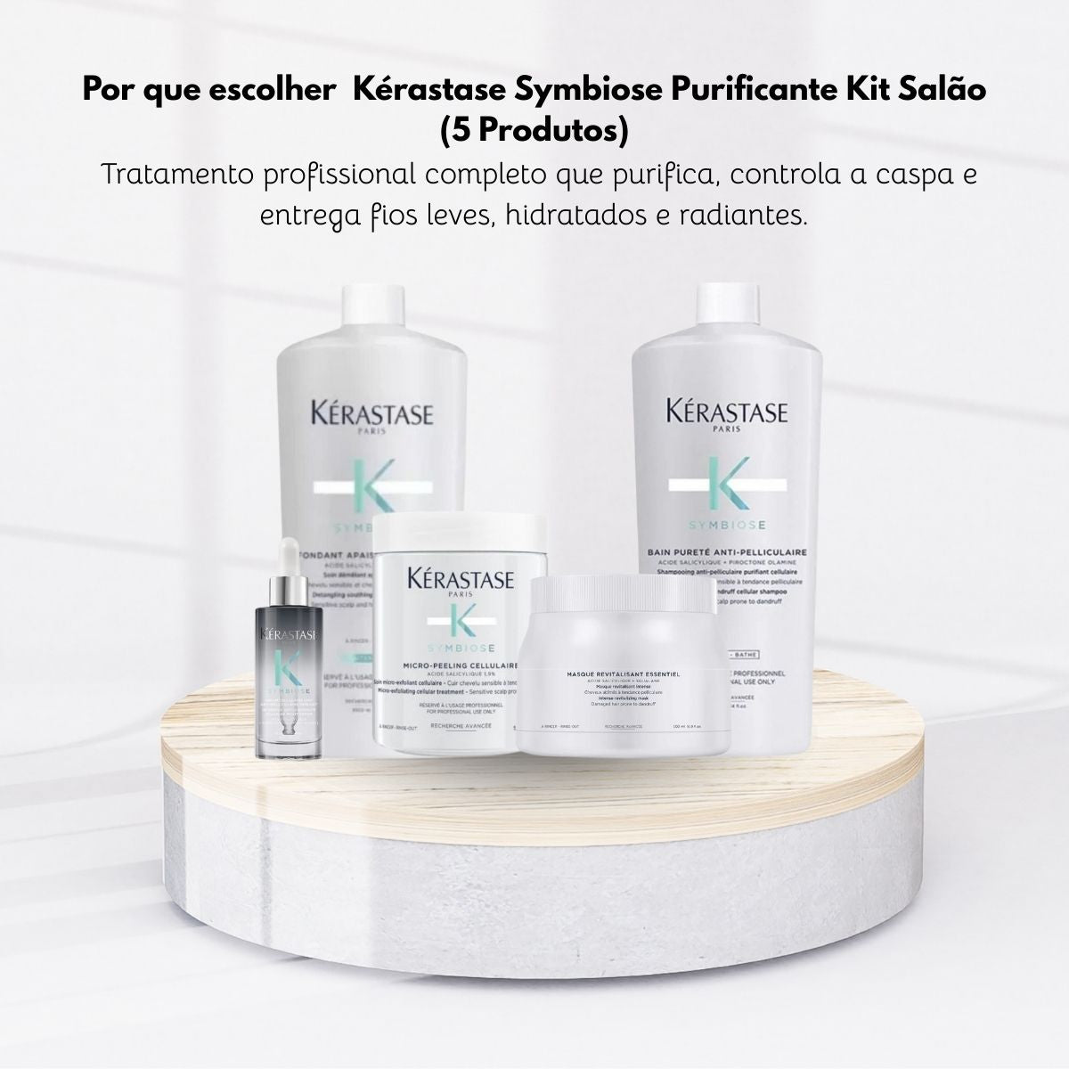 Kit Kérastase Symbiose Purificante Salão (5 Produtos)