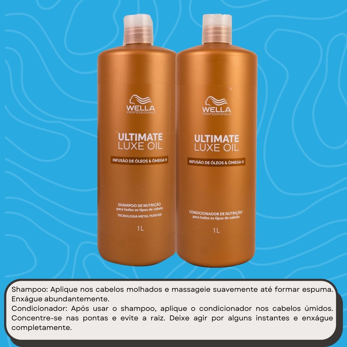 Kit Wella Ultimate Luxe Shampoo e Condicionador 1 Litro