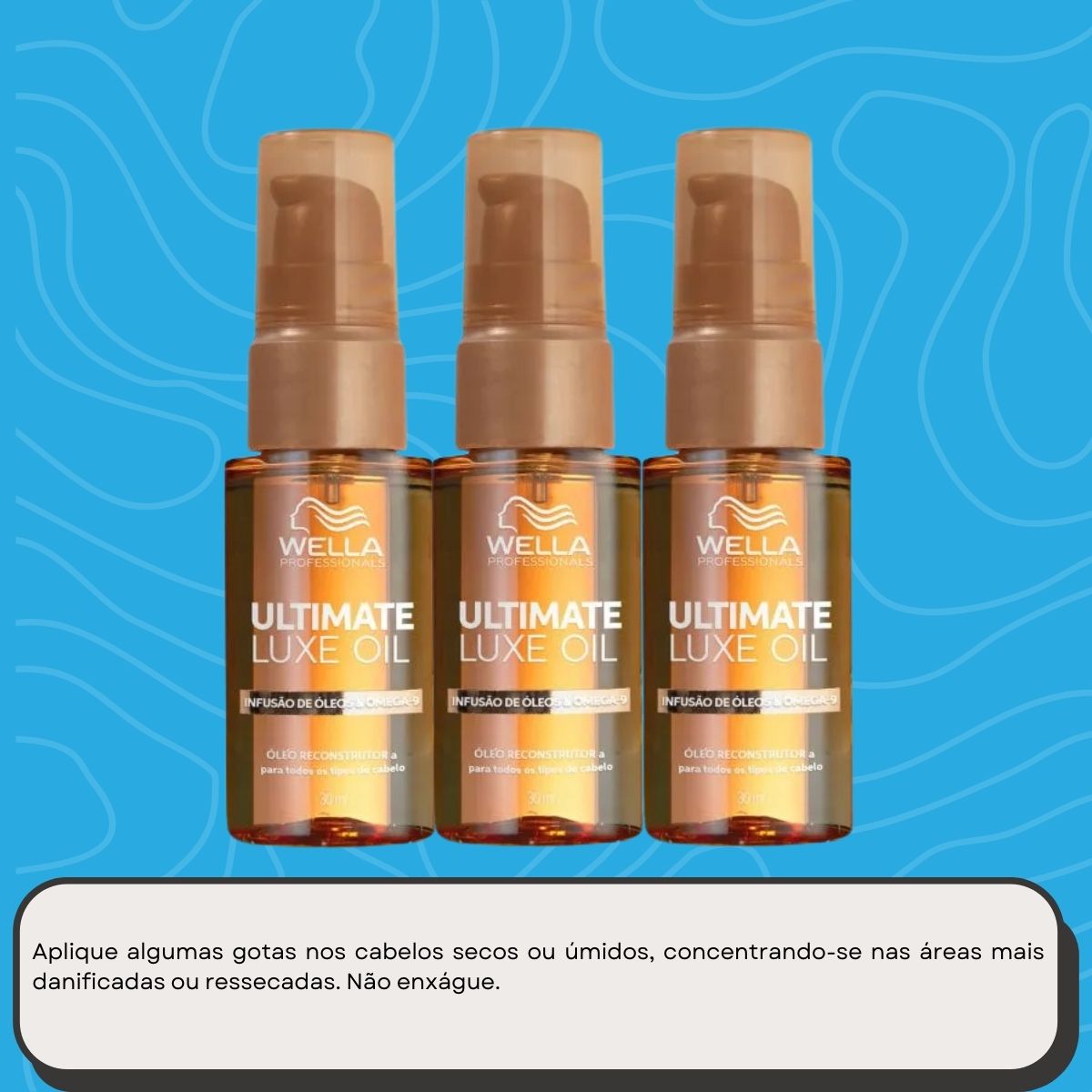 Kit Wella Ultimate Luxe Oil 3 Oleo 30 ml