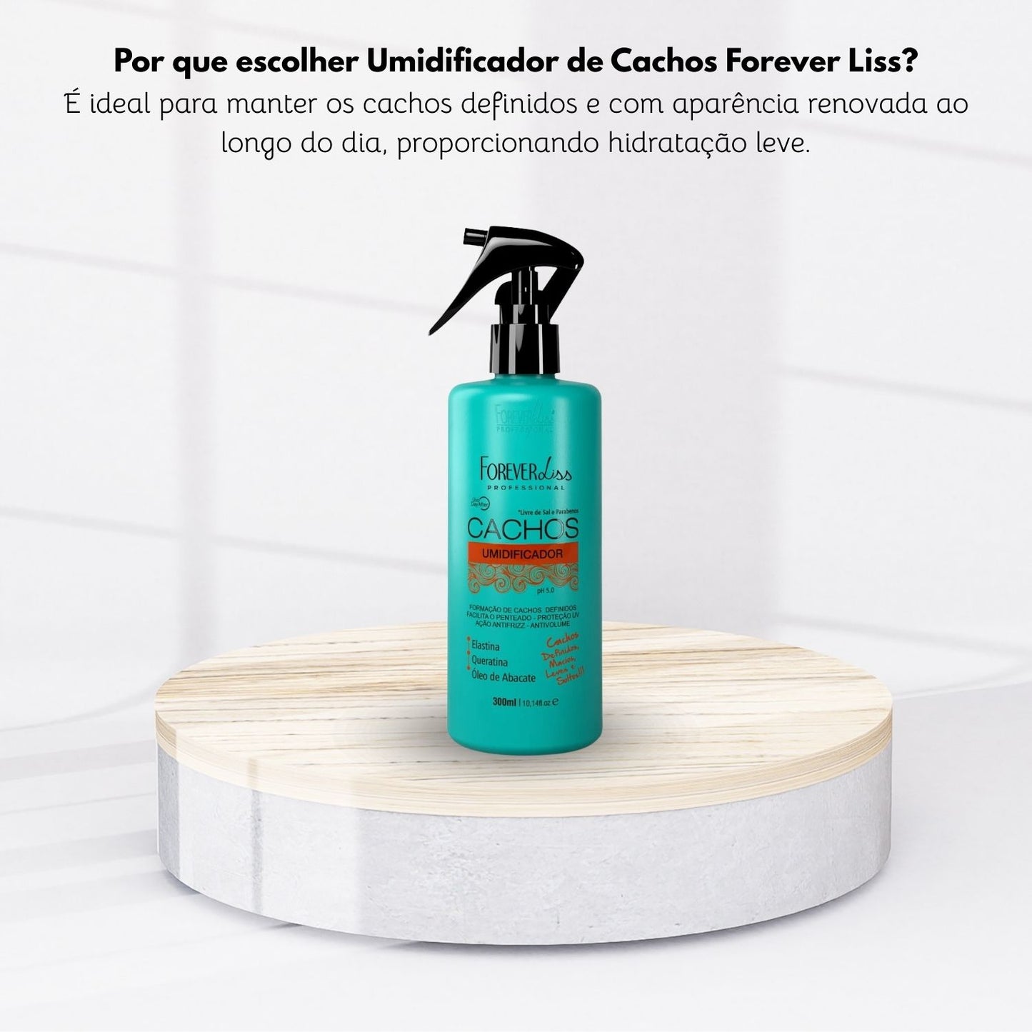 Umidificador de Cachos Forever Liss Cachos para Cabelo Cacheado 300 ml