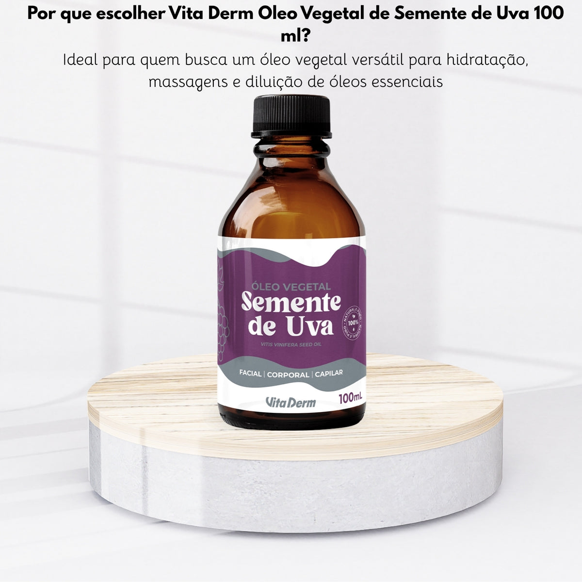 Vita Derm Oleo Vegetal de Semente de Uva 100 ml