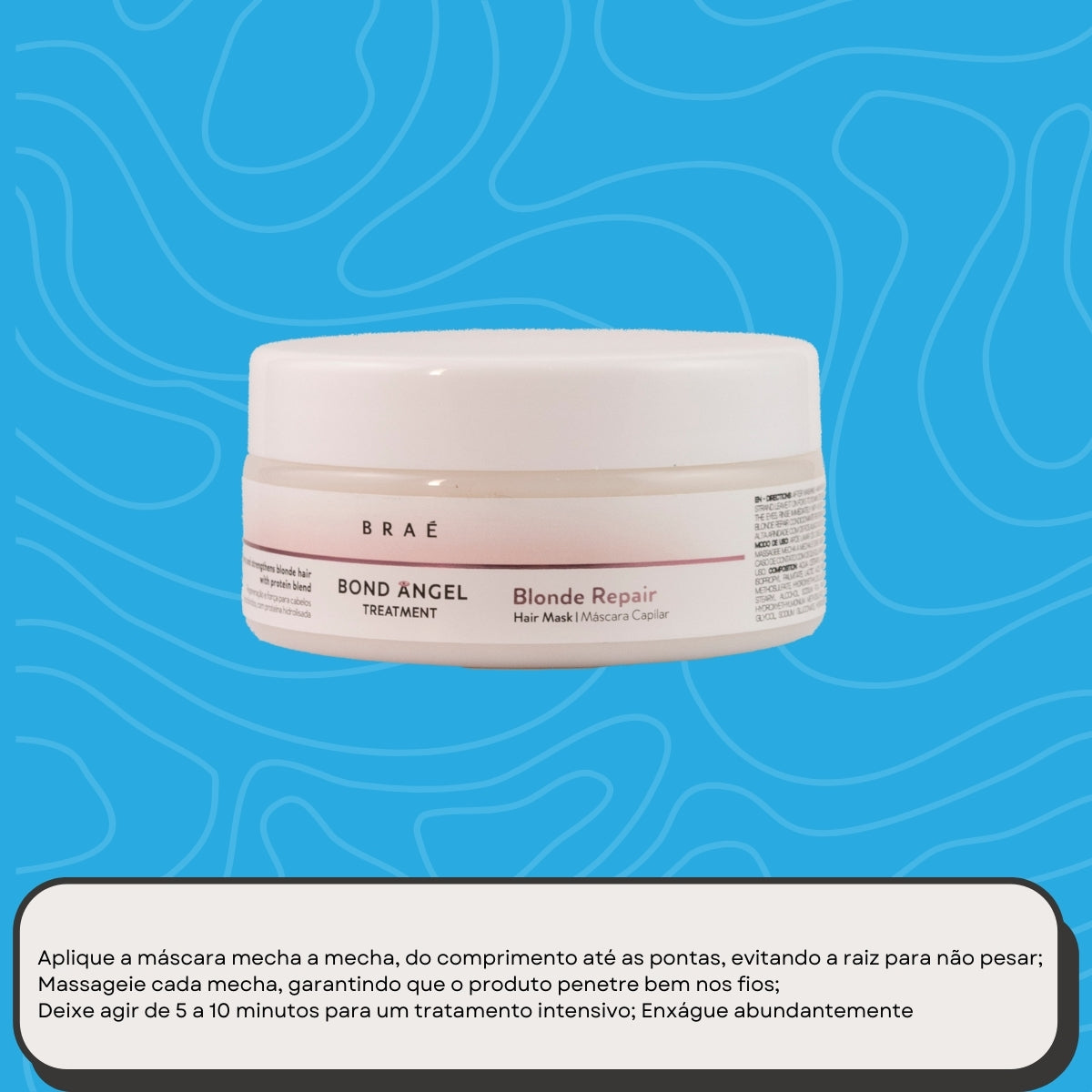Máscara Braé Blonde Repair Regeneração e Força 200 g