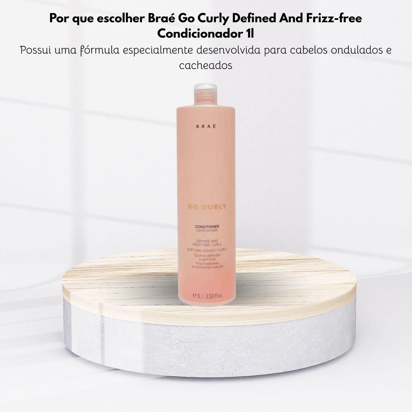 Condicionador Braé Go Curly Defined And Frizz-Free 1 Litro