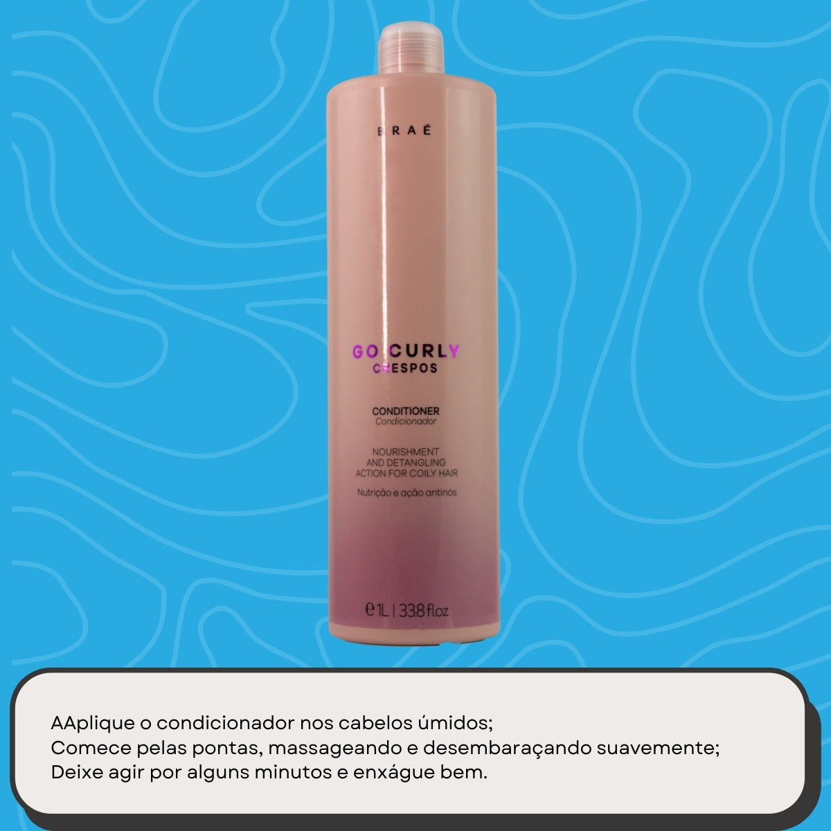 Condicionador Braé Go Curly Crespos 1 Litro
