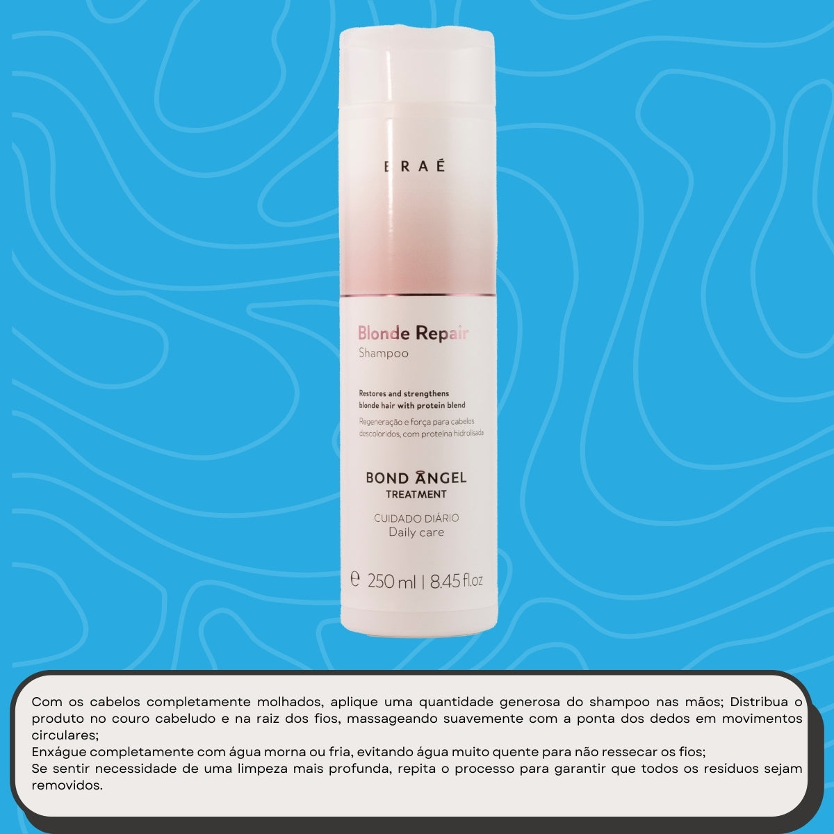 Shampoo Braé Blonde Repair Bond Angel 250 ml