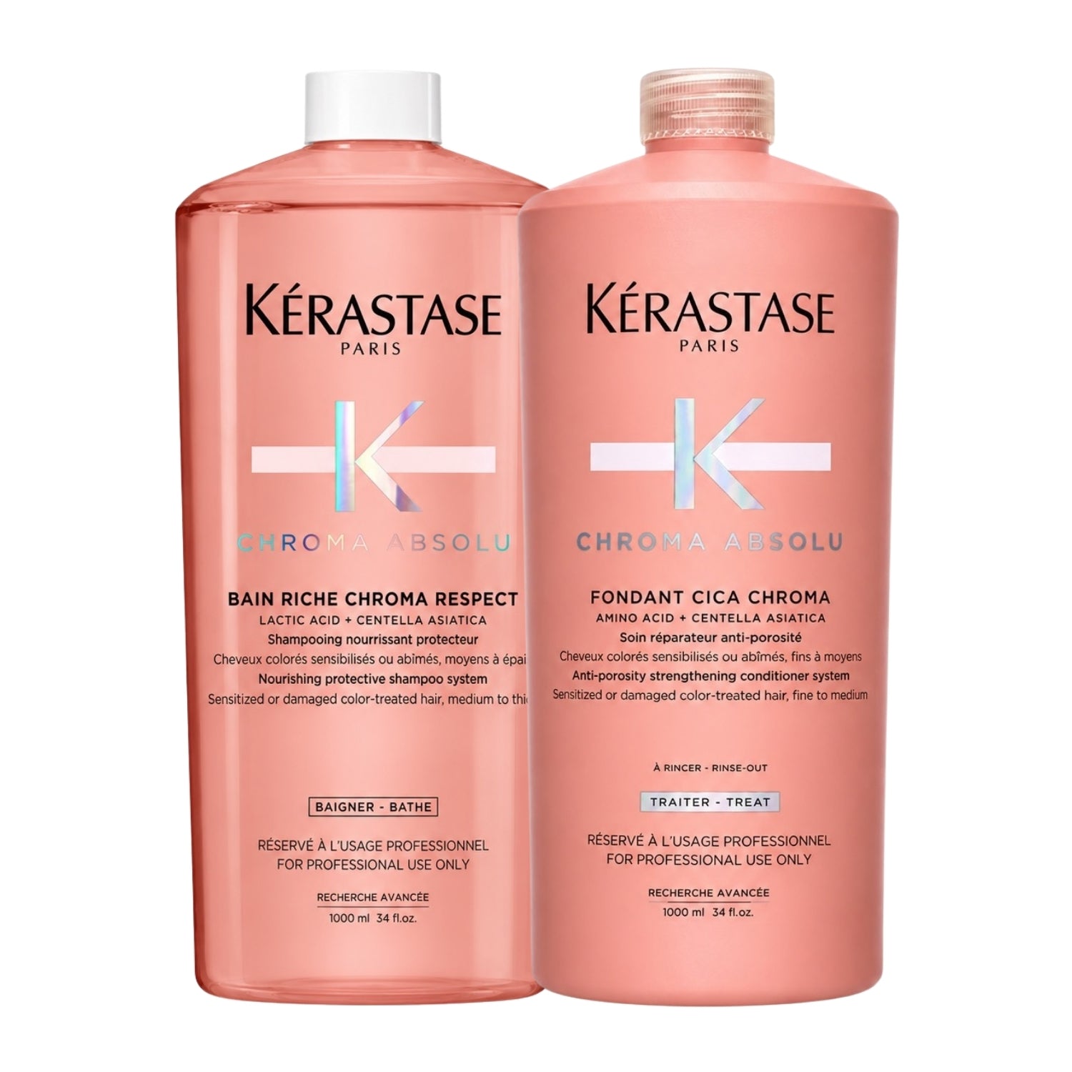 Kit Kerastase Chroma Absolu Shampoo Riche Respect 1 Litro +
