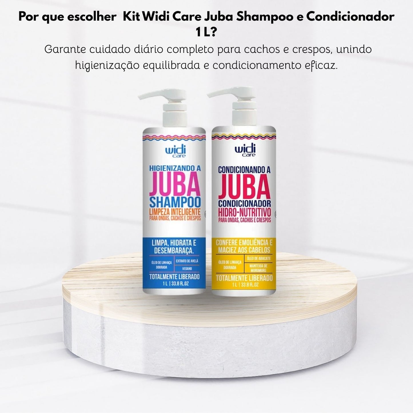 Kit Widi Care Juba Shampoo e Condicionador 1 Litro