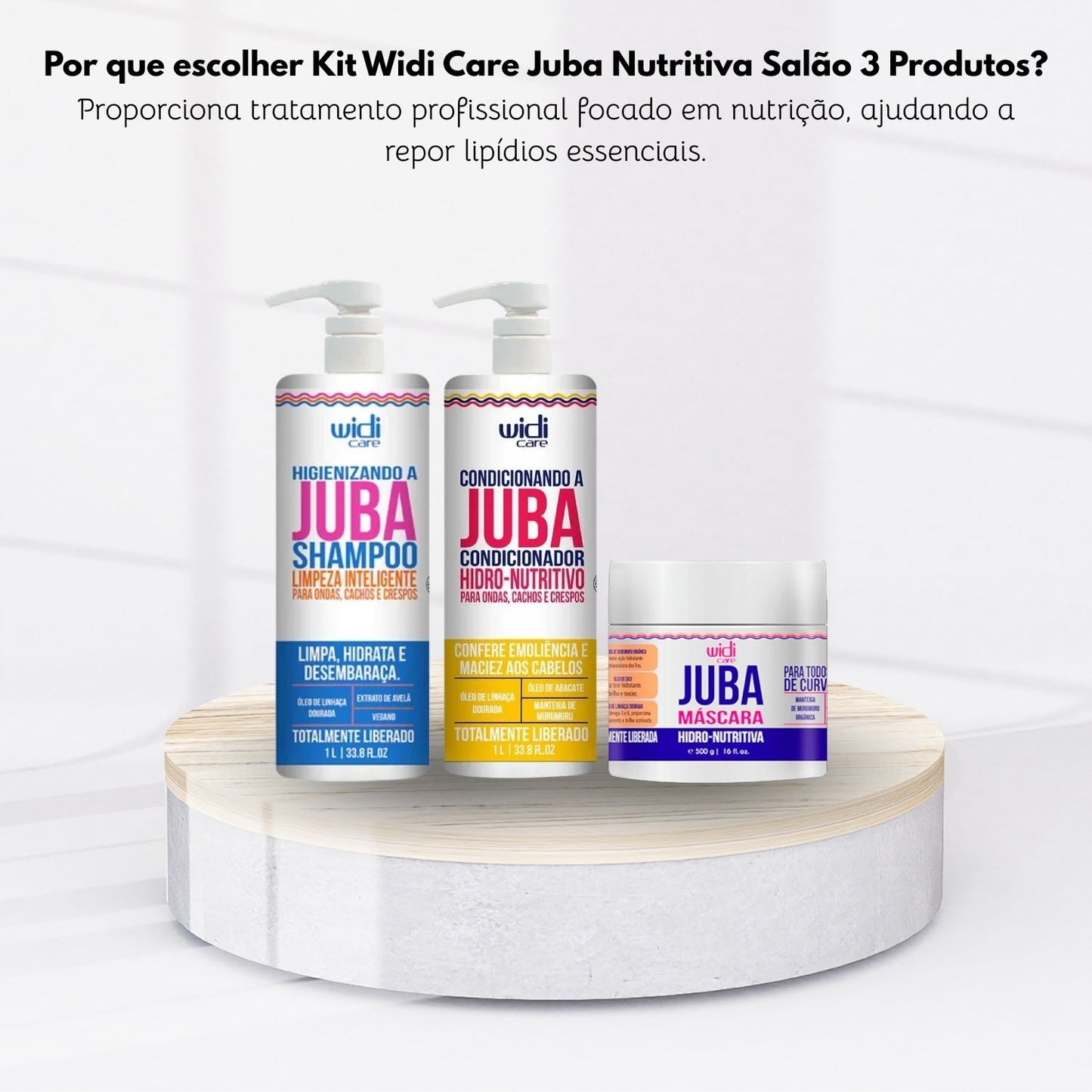 Kit Widi Care Juba Nutritiva Salão 3 Produtos