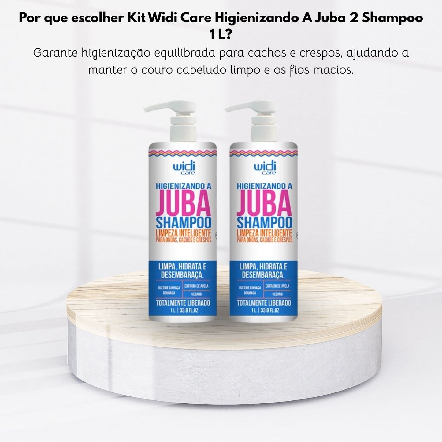 Kit Widi Care Higienizando A Juba 2 Shampoo 1 Litro