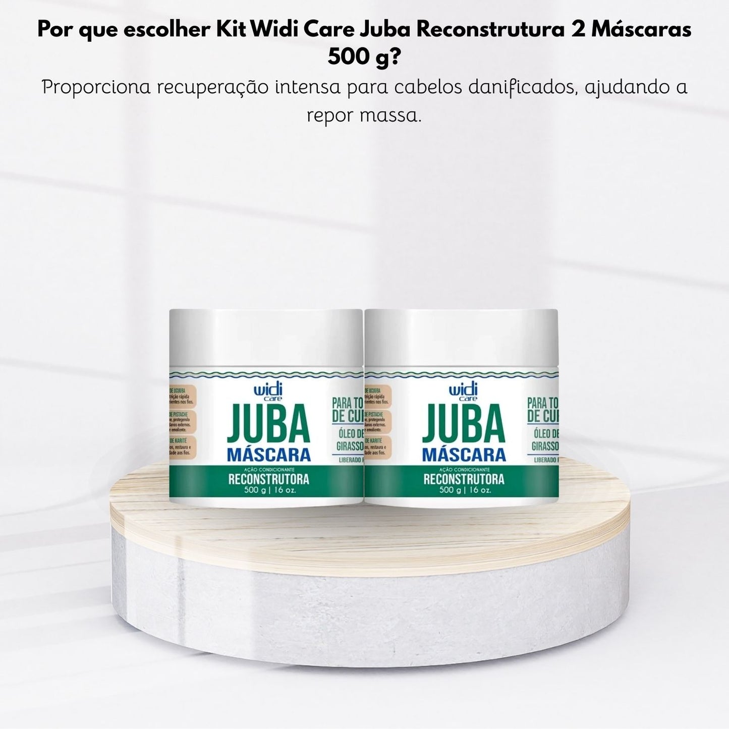 Kit Widi Care Juba Reconstrutura 2 Máscaras 500 g