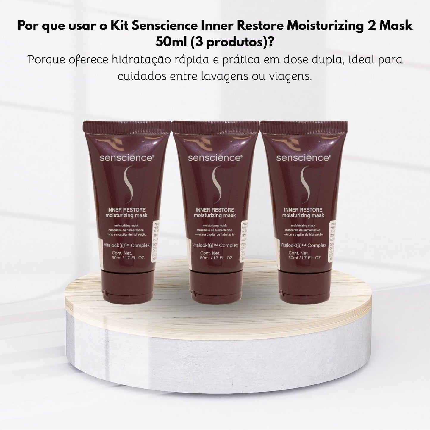 Kit Senscience Inner Restore Moisturizing 3 Mask 50 ml