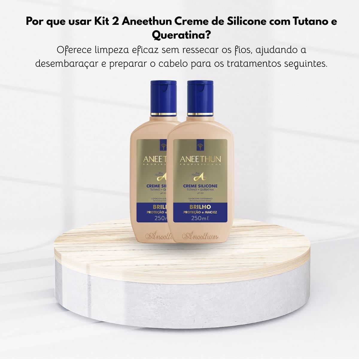 Kit Aneethun Linha A 2 Creme de Silicone 250 ml