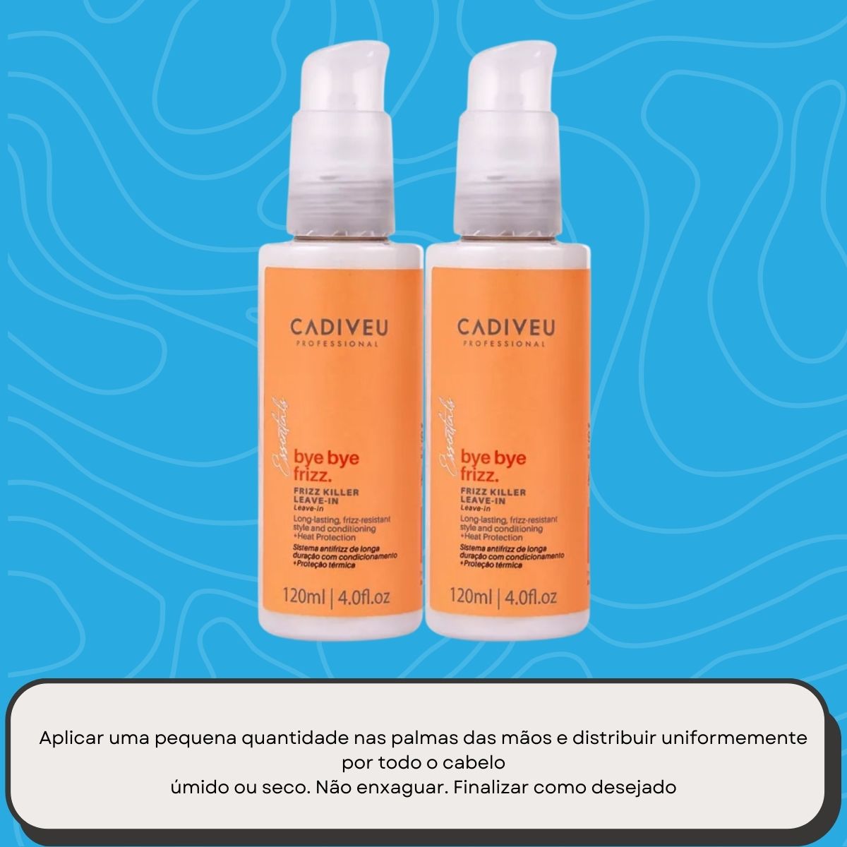 Kit Cadiveu Bye Bye Frizz Killer 2 Leave-In 120 ml