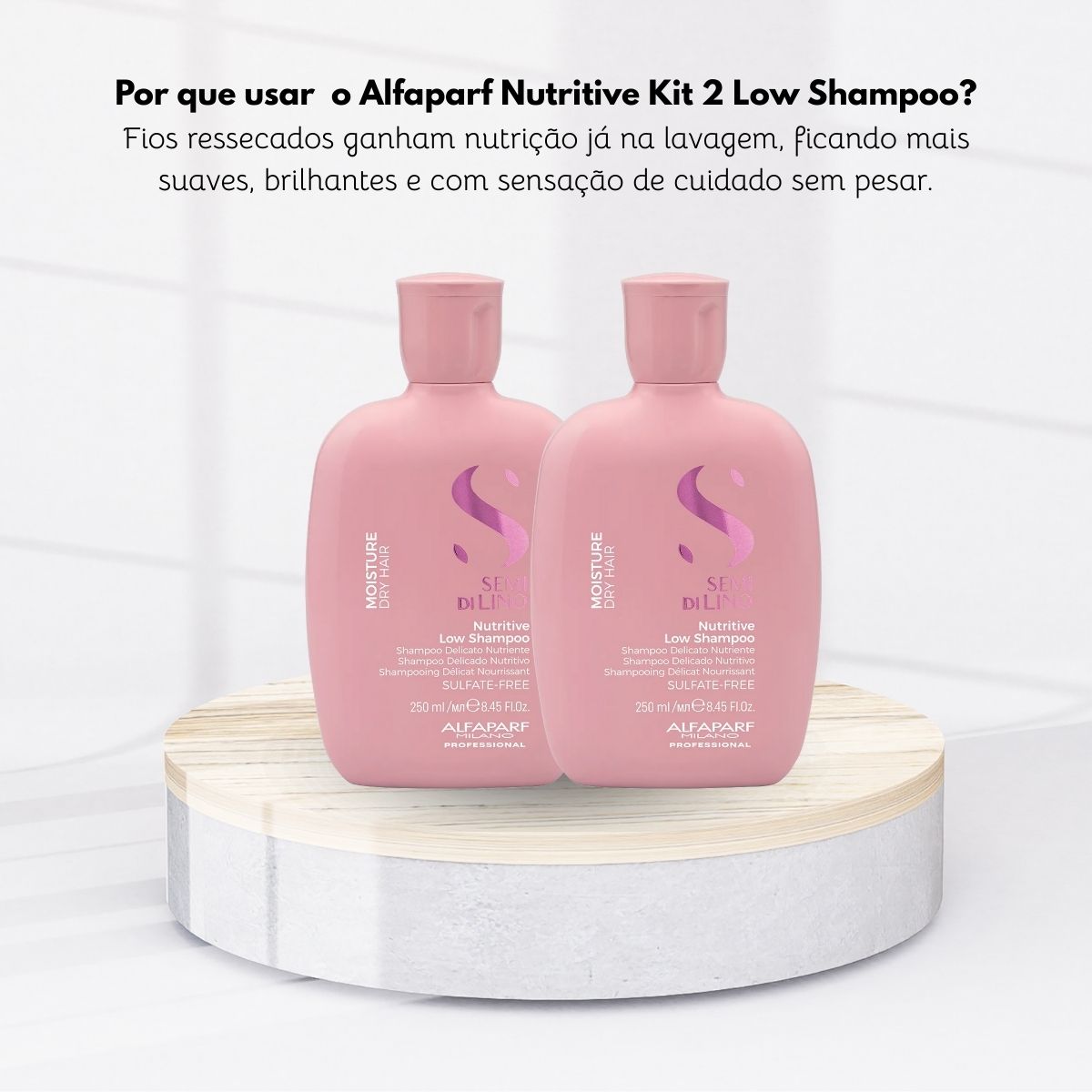 Kit Alfaparf Semi Di Lino Moisture Nutritive 2 Shampoo 250 ml