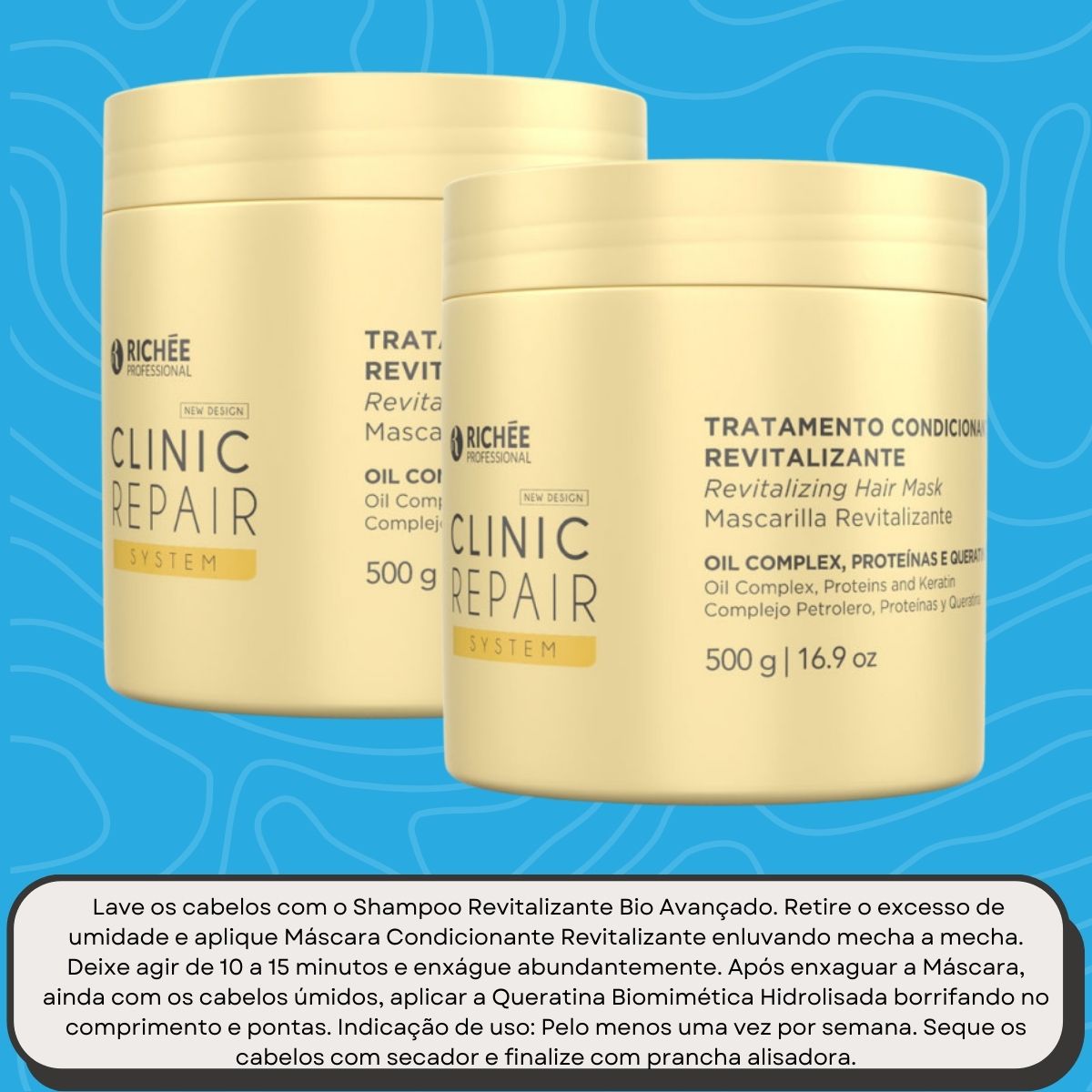Kit Richée Clinic Repair System 2 Máscara 500 g