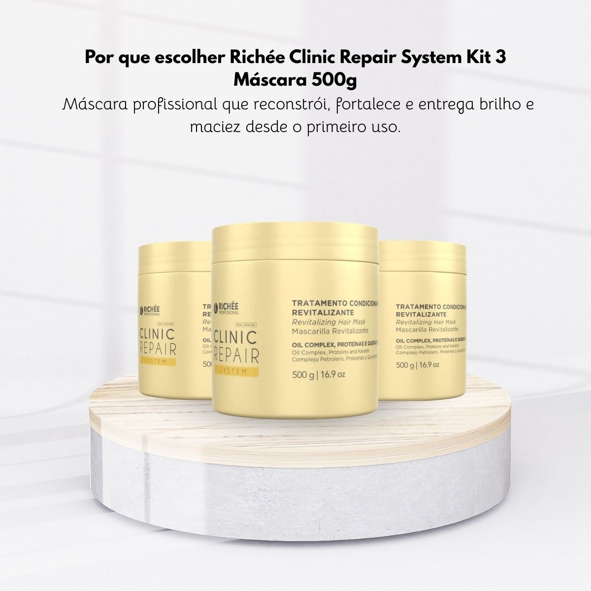 Kit Richée Clinic Repair System 3 Máscara 500 g